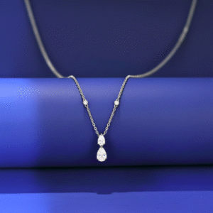 Diamond double drop pendent