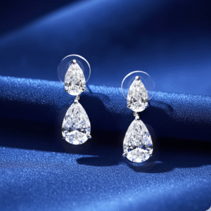 Drop diamond earrings