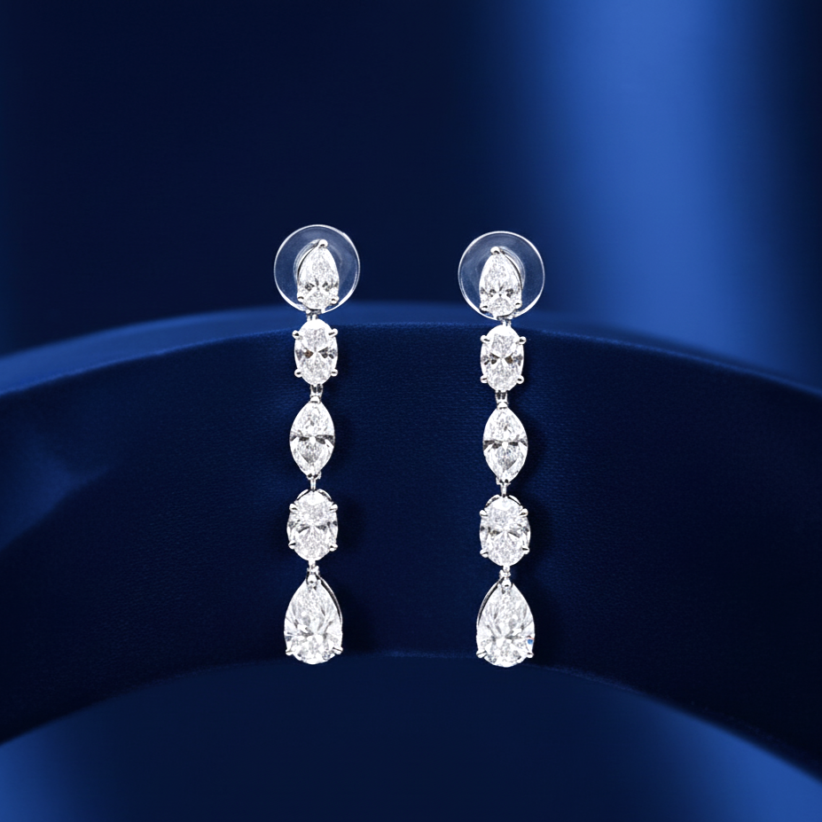 Luxury diamond earrings